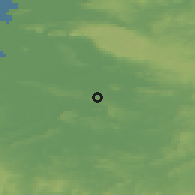 Shaded relief of the 49 km around Street, drawn from the GMTED2010 grid
