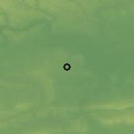 Shaded relief of the 49 km around Sunningdale-Ascot, drawn from the GMTED2010 grid