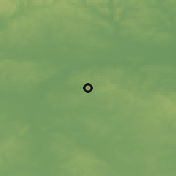 Shaded relief of the 48 km around Swadlincote, drawn from the GMTED2010 grid