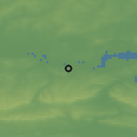 Shaded relief of the 49 km around Swanscombe, drawn from the GMTED2010 grid