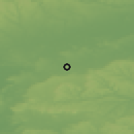 Shaded relief of the 49 km around Swindon, drawn from the GMTED2010 grid