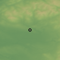 Shaded relief of the 48 km around Swinton, drawn from the GMTED2010 grid
