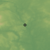 Shaded relief of the 49 km around Bewdley, drawn from the GMTED2010 grid