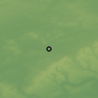 Shaded relief of the 49 km around Thame, drawn from the GMTED2010 grid