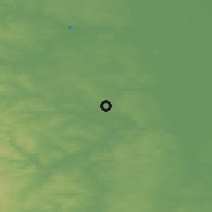 Shaded relief of the 48 km around Thurnscoe, drawn from the GMTED2010 grid