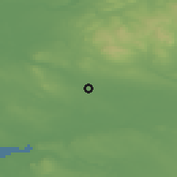 Shaded relief of the 48 km around Abram, drawn from the GMTED2010 grid