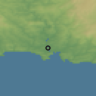 Shaded relief of the 49 km around Torpoint, drawn from the GMTED2010 grid
