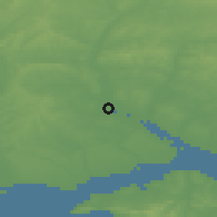 Shaded relief of the 49 km around Totton, drawn from the GMTED2010 grid