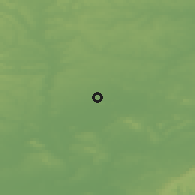 Shaded relief of the 49 km around Bicester, drawn from the GMTED2010 grid