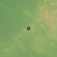 Shaded relief of the 48 km around Biddulph, drawn from the GMTED2010 grid