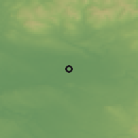 Shaded relief of the 48 km around Urmston, drawn from the GMTED2010 grid