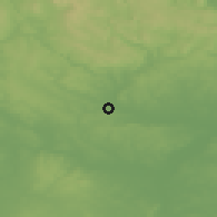 Shaded relief of the 48 km around Uttoxeter, drawn from the GMTED2010 grid