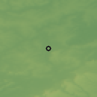 Shaded relief of the 49 km around Walnut Tree, drawn from the GMTED2010 grid