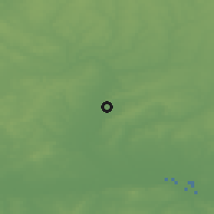 Shaded relief of the 49 km around Waltham Abbey, drawn from the GMTED2010 grid