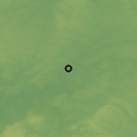 Shaded relief of the 49 km around Warwick, drawn from the GMTED2010 grid