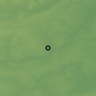 Shaded relief of the 49 km around Wellingborough, drawn from the GMTED2010 grid