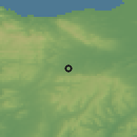 Shaded relief of the 49 km around Wellington, drawn from the GMTED2010 grid