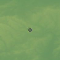 Shaded relief of the 49 km around Welwyn Garden City, drawn from the GMTED2010 grid