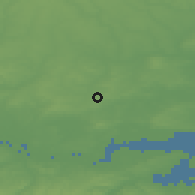 Shaded relief of the 49 km around Billericay, drawn from the GMTED2010 grid