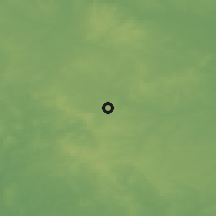 Shaded relief of the 49 km around West Bromwich, drawn from the GMTED2010 grid