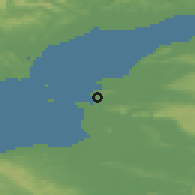 Shaded relief of the 49 km around Weston-super-Mare, drawn from the GMTED2010 grid