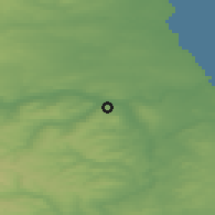 Shaded relief of the 48 km around Whickham, drawn from the GMTED2010 grid
