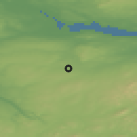 Shaded relief of the 47 km around Whitburn, drawn from the GMTED2010 grid