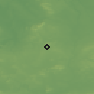 Shaded relief of the 48 km around Whitchurch, drawn from the GMTED2010 grid