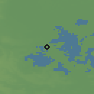 Shaded relief of the 49 km around Whittlesey, drawn from the GMTED2010 grid