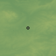 Shaded relief of the 49 km around Wigston, drawn from the GMTED2010 grid