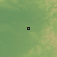Shaded relief of the 48 km around Wilmslow, drawn from the GMTED2010 grid