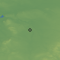 Shaded relief of the 48 km around Winsford, drawn from the GMTED2010 grid
