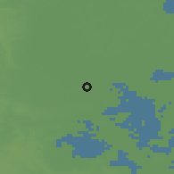 Shaded relief of the 48 km around Wisbech, drawn from the GMTED2010 grid