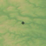 Shaded relief of the 48 km around Bingley, drawn from the GMTED2010 grid