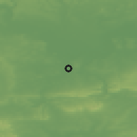 Shaded relief of the 49 km around Woking-Byfleet, drawn from the GMTED2010 grid