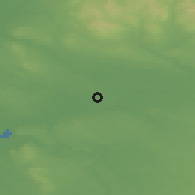 Shaded relief of the 48 km around Birchwood, drawn from the GMTED2010 grid