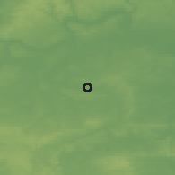 Shaded relief of the 49 km around Yateley, drawn from the GMTED2010 grid