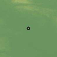 Shaded relief of the 48 km around York, drawn from the GMTED2010 grid