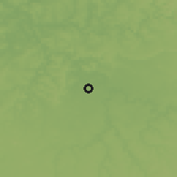 Shaded relief of the 54 km around Bowling Green, drawn from the GMTED2010 grid
