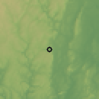 Shaded relief of the 53 km around Bristol, drawn from the GMTED2010 grid