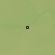 Shaded relief of the 52 km around Burnsville, drawn from the GMTED2010 grid