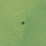 Shaded relief of the 55 km around Chapel Hill, drawn from the GMTED2010 grid