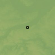 Shaded relief of the 54 km around Chesterfield, drawn from the GMTED2010 grid