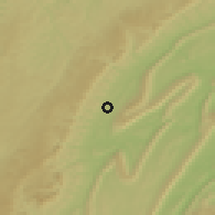 Shaded relief of the 53 km around Altoona, drawn from the GMTED2010 grid