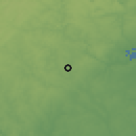 Shaded relief of the 54 km around Columbia, drawn from the GMTED2010 grid