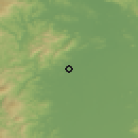 Shaded relief of the 52 km around Corvallis, drawn from the GMTED2010 grid