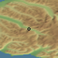 Shaded relief of the 45 km around Anchorage, drawn from the GMTED2010 grid
