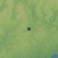 Shaded relief of the 53 km around Danbury, drawn from the GMTED2010 grid