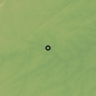 Shaded relief of the 54 km around Danville, drawn from the GMTED2010 grid