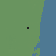 Shaded relief of the 57 km around Davie, drawn from the GMTED2010 grid